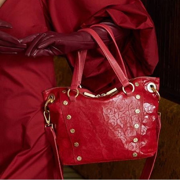 Hammitt Medium Daniel in Rose Rosè (Red Rose embossed leather) NWOT - Picture 9 of 10